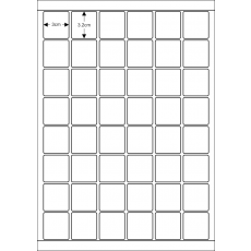 특수사이즈 청구기호 라벨용지-48칸 L500002